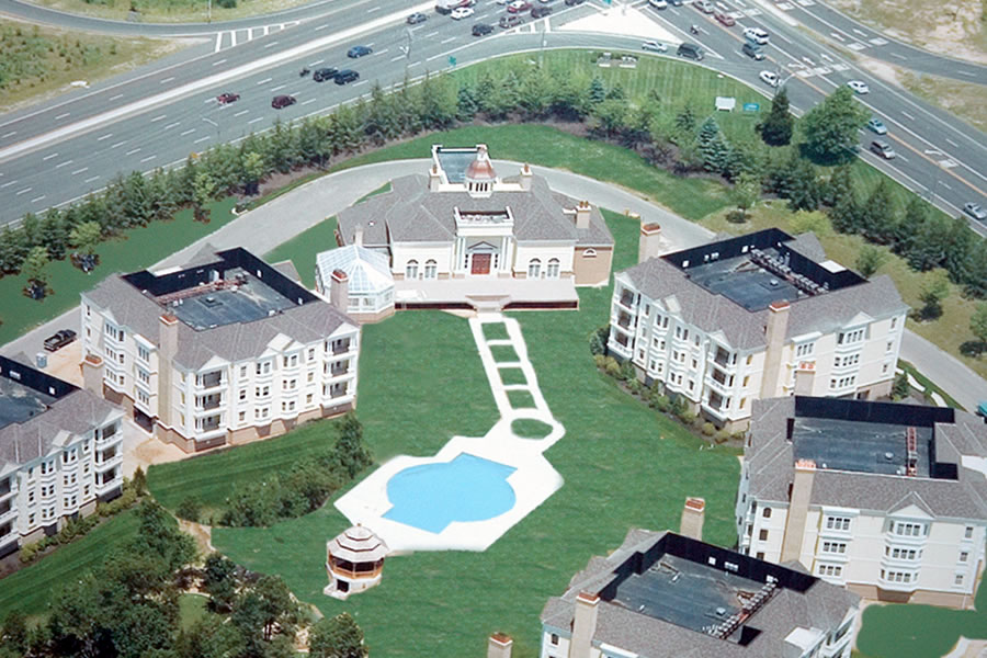 Monmouth Clubhouse Wall , New Jersey Commercial Pool Design by Omega Pool Structures, Inc