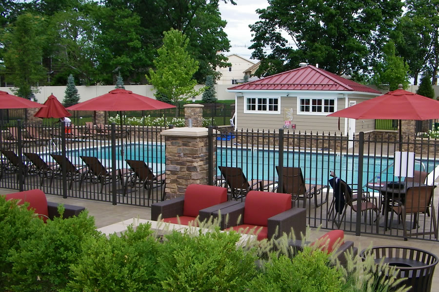 Outdoor Pool Wading Area Commercial Pool Design by Omega Pool Structures, Inc